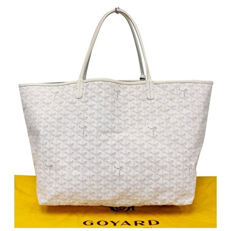 goyard white tote price|authentic goyard tote.